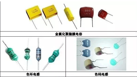 金属化聚酯膜电容、色环电感、色码电感 金属化聚酯膜电容、色环电感、色码电感
